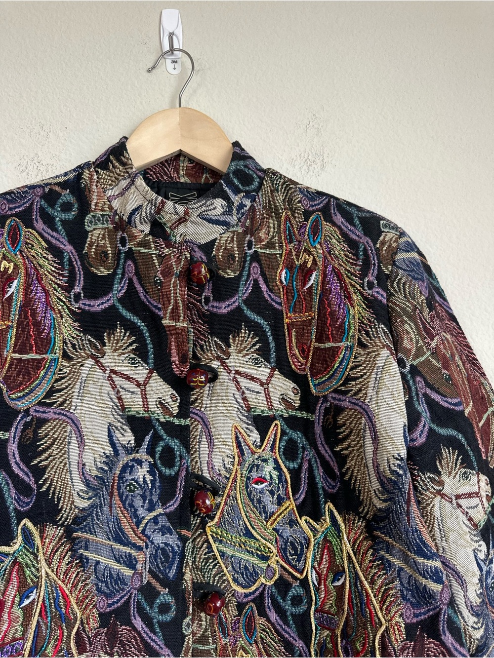 Vintage Daniel K Horse Tapestry Jacket - Picture 15 of 16